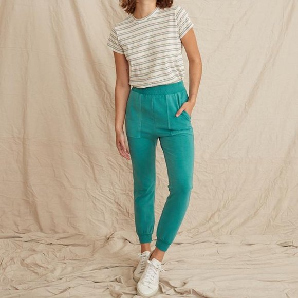 Marine Layer Sammi Jogger In Green Lake 